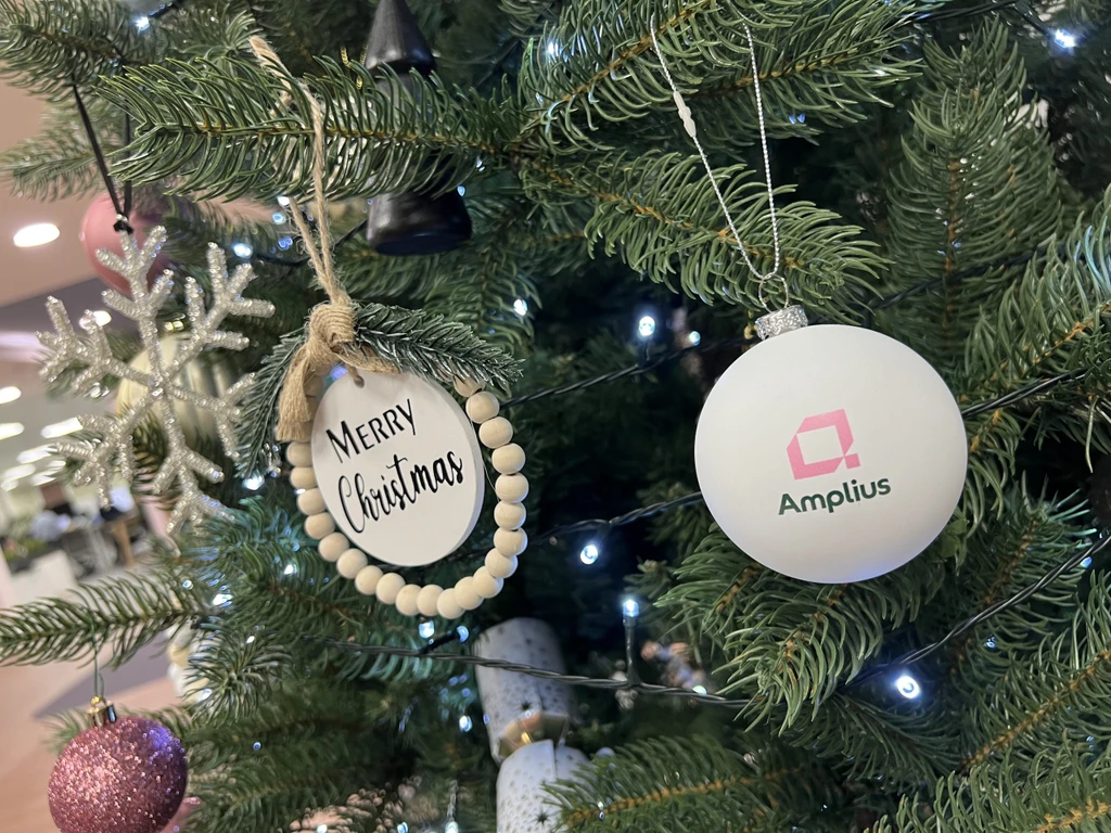 Amplius Christmas baubles