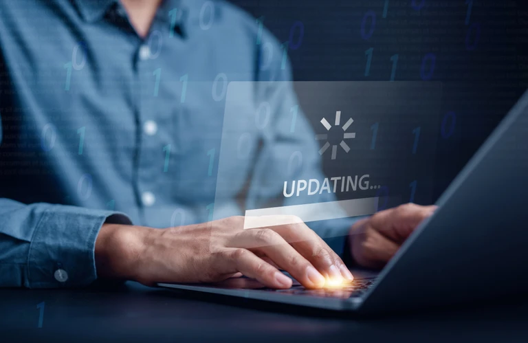 Computer system being updated