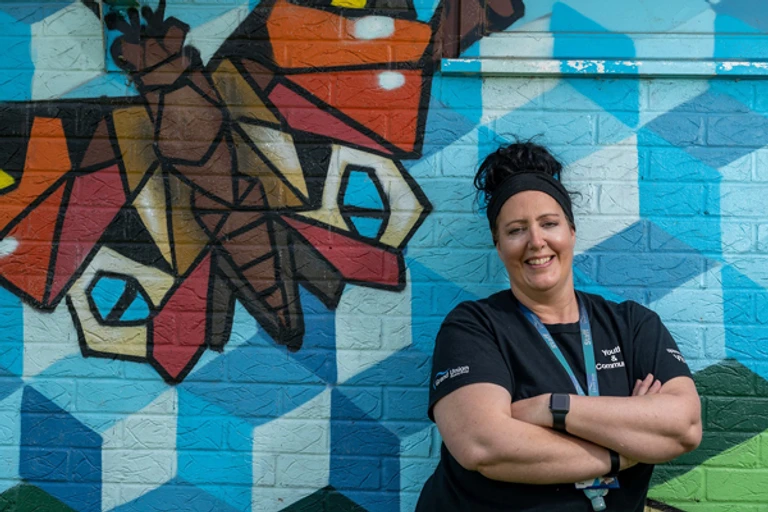 Grand Union Housing Group’s Nicola King at the Shefford Youth Hub