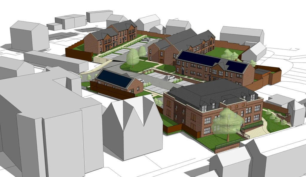 Artist's impression of how Katherine's House and Gardens in Ampthill will look