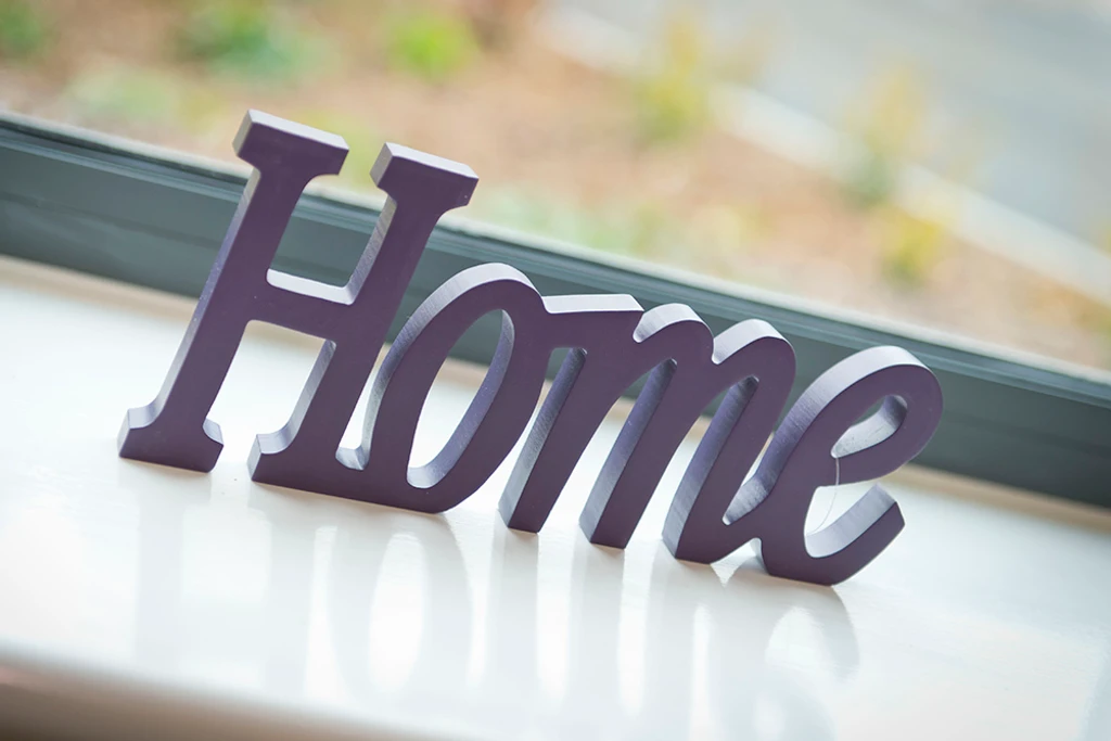 Home decoration on a windowsill