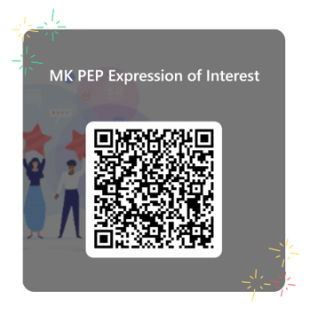 QR code for expression of interest in MK PEP